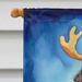 Curly-Coated Retriever Christmas Reindeer House Flag Large Porch Sleeve Pole Decorative Outside Yard Banner Artwork Wall Hanging, Polyester, House Size, Multicolor_maomaolike.com