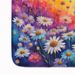 Asters In Color Memory Foam Kitchen Mat Machine Washable Anti-Fatigue Mat Cushion Comfort Bath Mat Or Kitchen Rug_maomaolike.com