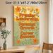 Motivational Leadership & Career Growth Painting Poster, Retro Floral Decorative Poster, Inspiring Positive Quote Art, Ideal For Office Workspace_maomaolike.com