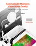 2 Gallon Fish Tank Aquarium LED Smart Square Clear Glass 7 Color Self Cleaning_maomaolike.com