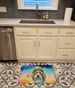 Bearded Collie Hippie Dawg Memory Foam Kitchen Mat Machine Washable Anti-Fatigue Mat Cushion Comfort Bath Mat Or Kitchen Rug_maomaolike.com