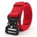 Tactical Quick Release Outdoor Military Soft Real Nylon Sports Accessories Men And Women Black Belt Unisex_maomaolike.com