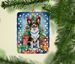 Papillon Christmas Reindeer Porcelain Ornament Christmas Tree Hanging Decorations For Home Christmas Holiday, Rectangle, Gift, Multicolor_maomaolike.com
