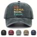 Unisex Printed MAMAMA MOM BRUH washable baseball caps for men and women outdoor sunscreen caps_maomaolike.com