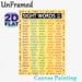 Sight Words 101-200 Painting Poster, Vibrant Educational Word Chart Poster, Aids In Vocabulary Learning Ideal For Classrooms And Study Spaces_maomaolike.com