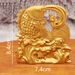 Golden Brings Wealth And Prosperity Home Office Desktop Decoration Ornament Coin Ingot Rooster Alloy Metal Craft_maomaolike.com