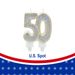 Birthday Candles Cake Numeral Candles Happy Birthday Cake Candles Topper Decoration For Birthday Wedding Anniversary Celebration Supplies (silver,50th)_maomaolike.com