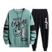 Men's Clothing Casual sports suit sweatshirt men's spring and autumn printed men's autumn clothes loose two piece suit men's clothing wholesale_maomaolike.com