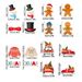 24PCS Christmas Banner Paper Christmas Sign Garland Gingerbread Man Snowman Hanging Christmas Bunting Garland For Christmas Party Decorations Xmas Holiday Home Decor_maomaolike.com