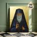 Eastern Orthodox Saint Painting Poster, Serene Traditional Religious Portrait Poster, Reverent Religious Decor Ideal For Church And Home Prayer Spaces_maomaolike.com
