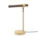 USB Night Bedroom Sleep Lamp Black Walnut Beech Wood Metal LED Warm Light 180°Rotatable Night Light_maomaolike.com