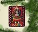 English Toy Spaniel Holiday Christmas Porcelain Ornament Christmas Tree Hanging Decorations For Home Christmas Holiday, Rectangle, Gift, Multicolor_maomaolike.com