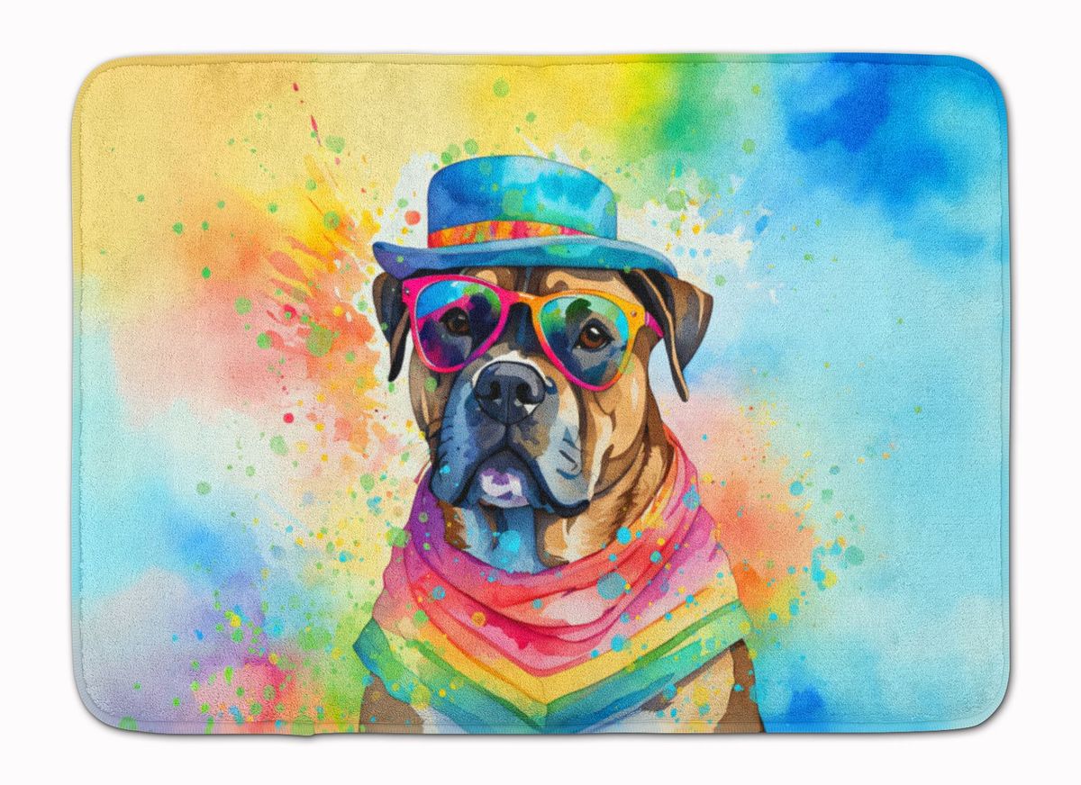 Cane Corso Hippie Dawg Memory Foam Kitchen Mat Machine Washable Anti-Fatigue Mat Cushion Comfort Bath Mat Or Kitchen Rug_maomaolike.com