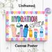 Hydration Station Painting Poster, Colorful Cartoon-style Water Bottle Themed Poster, Serves As A Gentle Reminder To Stay Hydrated, Suitable For_maomaolike.com