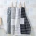 Creative Simple Kitchen Cotton And Linen Apron Oil-proof Thickened Waist Cooking Protective Clothing Korean Apron Spot_maomaolike.com