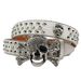 HOT Western Rhinestone Skull Femme Ceinture Homme Crystal Studded Pin Buckle Belt Cinto De Strass Jeans_maomaolike.com