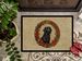 Flat-Coated Retriever Christmas Flowers Doormat Front Door Mat Indoor Outdoor Rugs For Entryway, Non Slip Washable Low Pile, 24H X 36W_maomaolike.com