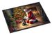 Scottish Terrier And Santa Claus Doormat Front Door Mat Indoor Outdoor Rugs For Entryway, Non Slip Washable Low Pile, 24H X 36W_maomaolike.com