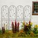 4 Pack Metal Garden Trellis 86.7" X 19.7" Rustproof Trellis For Climbing Plants Outdoor Flower Support Butterfly Deco Black_maomaolike.com