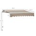 Outsunny 8' X 7' Patio Retractable Awning, Manual Exterior Sun Shade Deck Window Cover, Brown_maomaolike.com