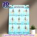 Deep Water Knee & Joint Fitness Painting Poster, Minimalist Illustrated Water Workout Guide Poster, Practical Exercise Reference Ideal For Gym, Pool_maomaolike.com