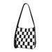 Handmade Vintage Checkered Bucket From The Source Factory, Women's For Spring/summer 2026, Versatile And Fashionable Underarm Bag_maomaolike.com