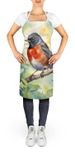 Wisconsin American Robin Apron Cooking Kitchen Server Baking Crafts Gardening For Adult Women Men, Unisex, Large, Multicolor_maomaolike.com