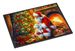 Maltese And Santa Claus Doormat Front Door Mat Indoor Outdoor Rugs For Entryway, Non Slip Washable Low Pile, 24H X 36W_maomaolike.com