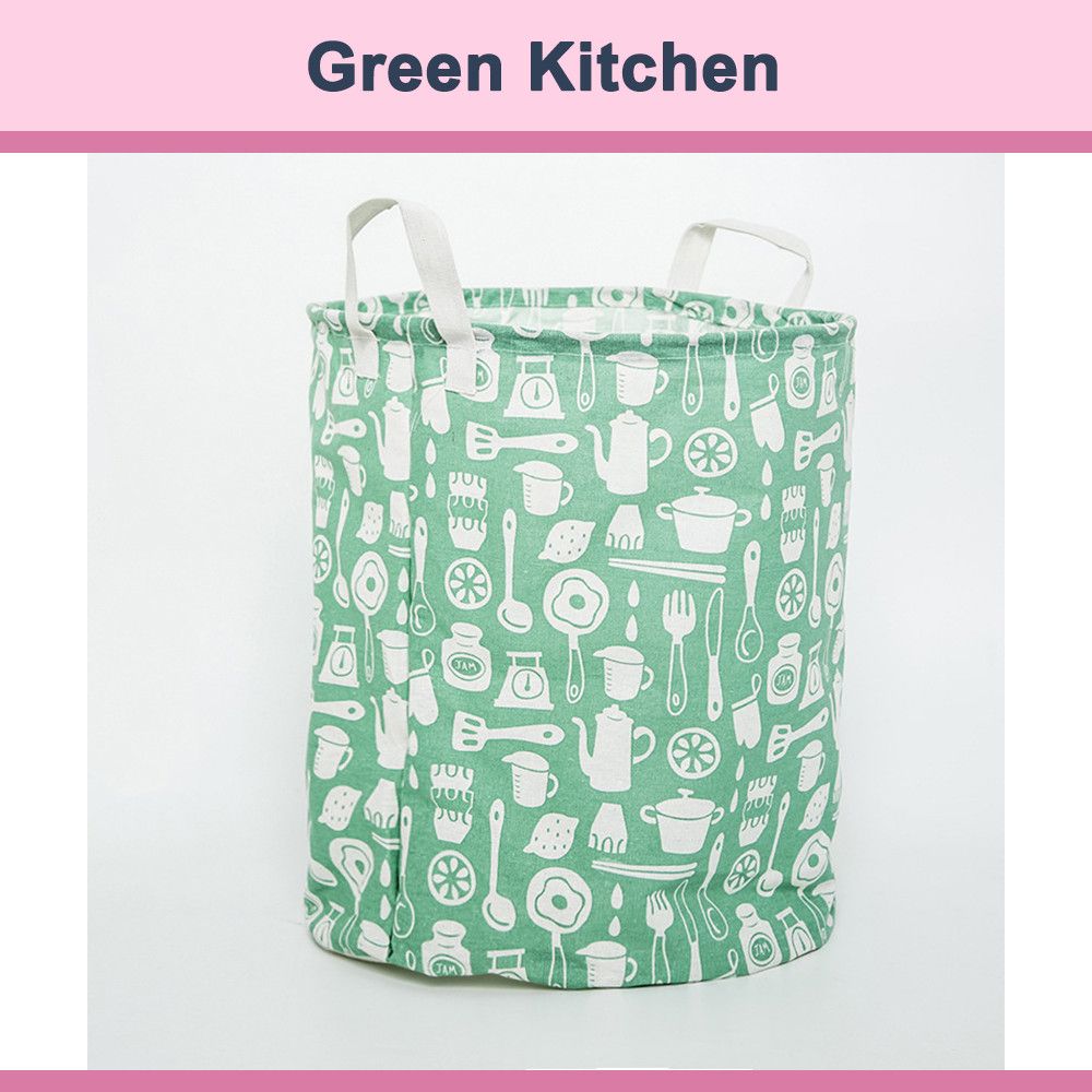 Ready Stock Kitchenut Foldable Storage Basket, Multifunctional Dirty Laundry Hamper Bag For Clothes Snacks Toys Bathroom Bedroom Organizer
_maomaolike.com