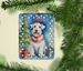 Sealyham Terrier Christmas Reindeer Porcelain Ornament Christmas Tree Hanging Decorations For Home Christmas Holiday, Rectangle, Gift, Multicolor_maomaolike.com
