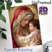 Virgin Mary And Child Religious Painting Poster, Exquisite Ornate Sacred Portrait Poster, Warm Serene Depiction Ideal For Home, Prayer Room And_maomaolike.com