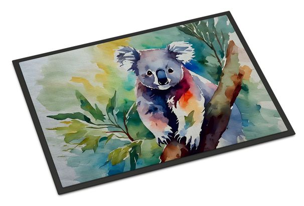 Koala Doormat Front Door Mat Indoor Outdoor Rugs For Entryway, Non Slip Washable Low Pile, 24H X 36W_maomaolike.com