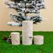 Trunk Natural Segment Solid Decorative Tree Stump Landscaping White Birch Wood Pile Fence Barrier Log Dry Branch_maomaolike.com
