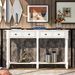 Console Table Sofa Table Easy Assembly With Two Storage Drawers And Bottom Shelf For Living Room,Entryway_maomaolike.com