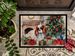 Cavalier Spaniel Cozy Christmas Doormat Front Door Mat Indoor Outdoor Rugs For Entryway, Non Slip Washable Low Pile, 24H X 36W_maomaolike.com