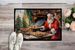 Cookies With Santa Claus Doormat Front Door Mat Indoor Outdoor Rugs For Entryway, Non Slip Washable Low Pile, 24H X 36W_maomaolike.com
