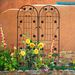 2 Pack Metal Garden Trellis 71" X 19.7" Rustproof Trellis For Climbing Plants Outdoor Flower Support Black_maomaolike.com