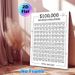 $100,000 Savings Challenge Painting Poster, Minimalist Numbered Envelope Chart Poster, Practical Tool To Track Savings Progress, Suitable For Home And_maomaolike.com