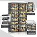 8 Tiers 32 Pairs Hard Plastic Shoe Storage Organizer Cabinet For Entryway, Large Stackable Collapsible Sneaker Shoe Box Organizer For Closet, Portable Folding Shoe Cabinet With Doors, Black_maomaolike.com