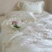 Cool Ice Silk Quilt French Princess Style Summer Tencel Four-piece Set With Cool-touch Embroidered Duvet Cover And Bed_maomaolike.com
