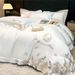 Wholesale 60 Count Austrian Lenzing Tencel Four-Piece Simple Naked Sleep Double-Sided Cool Silky Embroidery 4-Piece Set_maomaolike.com