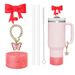 Accessories Set 10mm Diamond Straw Cap Glitter Silicone Cup Protective Cover Personality Trend_maomaolike.com