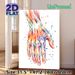 Hand Anatomy Painting Poster, Vibrant Watercolor Detailed Hand Muscle & Skeletal Structure Poster, Educational Anatomical Decor Suitable For Clinic_maomaolike.com