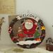 Cross-Border Exclusive Welcome Sign Door Hanging Wooden Old Man Snowman Pendant Christmas Wall Decoration_maomaolike.com