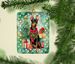 Miniature Pinscher Christmas Porcelain Ornament Christmas Tree Hanging Decorations For Home Christmas Holiday, Rectangle, Gift, Multicolor_maomaolike.com