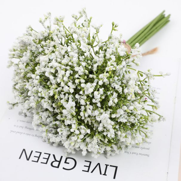 Artificial Nordic INS Bride Handheld Bouquet Wedding Decoration Foam Gypsophila Living Room Decorative Flower_maomaolike.com