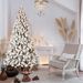 Prelit 9ft PVC Flocked Tree
(memory Wire)_maomaolike.com