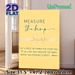 Baby Shower "Measure The Bump" Painting Poster, Soft Yellow Elegant Typographic Poster With Printed Ribbon, Fun Interactive Game Sign Ideal For Baby_maomaolike.com