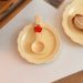 French Ceramic Retro High-end Relief Dining Plate_maomaolike.com