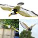 1xBird Hanging Eagle Owl Repellent Scarer Emulation Flying Hawk Bird Garden Scarecrow Yard Outdoor Pest Control_maomaolike.com